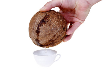 Pour in coconut milk