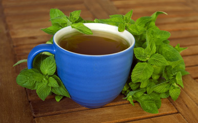 fresh mint tea.
