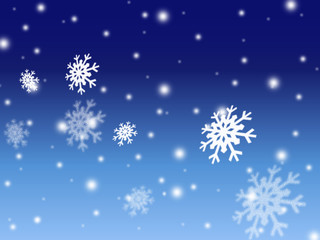 Fototapeta na wymiar christmas snow blue card background