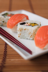 Sushi & chopsticks