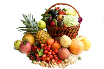 Delicious vegetative composition. Still life