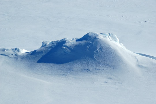 Antarctic snow peak