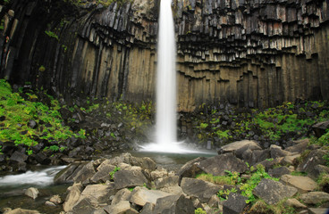 Basalt columns, Svartifoss waterfall
