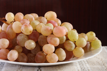 Rosy grapes