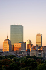 Fototapeta na wymiar boston sunrise