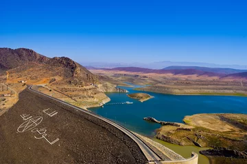 Foto op Aluminium reservoir in the Atlas mountain © Posztós János