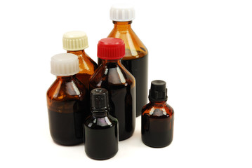 many medical bottles