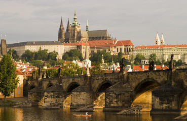 Obraz premium Prague Castle With Bridge