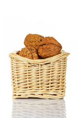 Walnuts in the basket