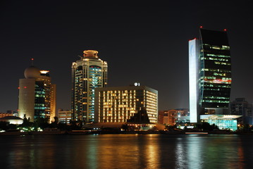 Fototapeta premium Dubai creek At Night