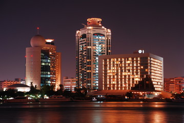 Fototapeta premium Dubai creek At Night