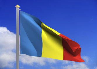 Andorra flag (include clipping path)
