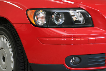 Obraz na płótnie Canvas czerwony samochód sportowy
