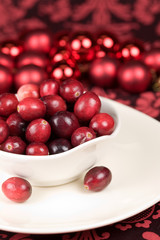 Bowl of cranberries