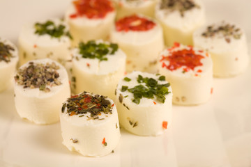 Small creamcheese cups in party size