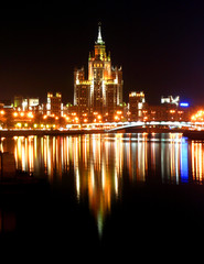 Fototapeta na wymiar Moscow at night