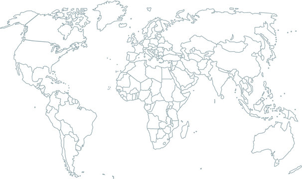 Fototapeta weltkarte, world map