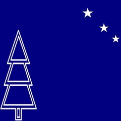 SAPIN ETOILES BLEU NUIT