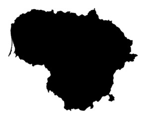 map of Lithuania