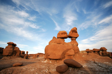 Amazing rock formation Goblins Park, Utah