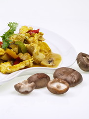 chinesisches hühnchen curry
