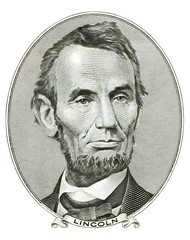 Portrait of Abraham Lincoln - obrazy, fototapety, plakaty