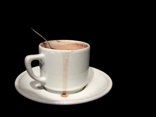 Tasse de chocolat, café au lait