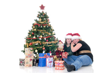 Children around Xmas three