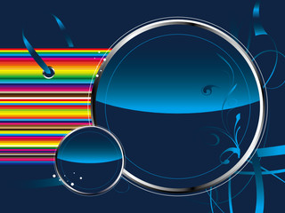 Obraz premium label aqua