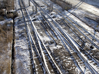 Naklejka premium winter rail