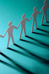 Paper people chain