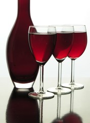 red wine in still life