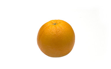 fresh orange on white background