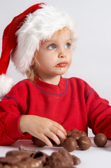 Little chocolate Santa
