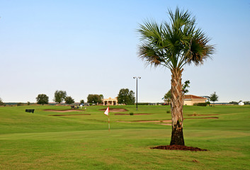 Fototapeta premium A golf course resort