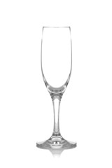 Empty champagne glass