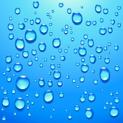 transparent water drops
