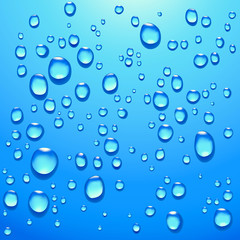 transparent water drops