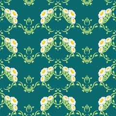 Papier peint photo Patrons The seamles pattern  (the camomile)  © Skazka Grez