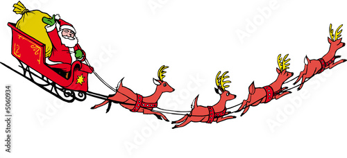 "père noël et son traineau" stock image and royalty-free vector files "père noël et son traineau" Stock image and royalty-free vector files