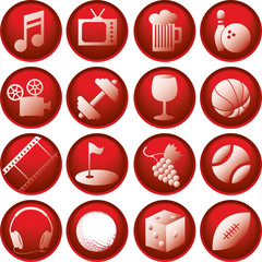 Recreation Icon Buttons