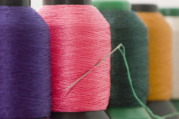 Threads multi colored