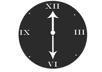 clock with roman numerals