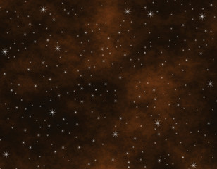 Stars on the brown background