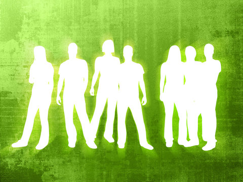 textures style of people silhouettes 