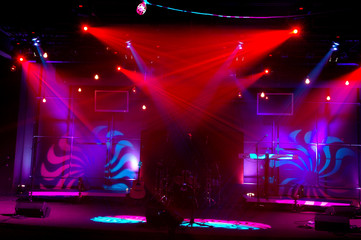 Lights on Stage