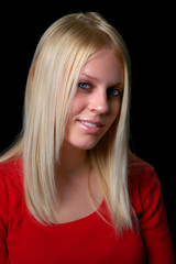 Naklejka premium Young Woman Smiling
