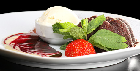 Delicious chocolate dessert