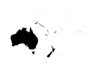 detailed Australia continent map