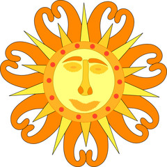 ornamental style sun